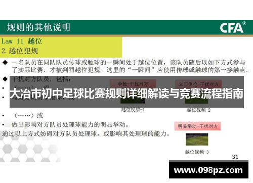 大冶市初中足球比赛规则详细解读与竞赛流程指南